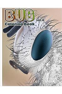 Bug Coloring Book: A Coloring Book Containing 30 Bug Designs in a Variety of Styles to Help You Relax: 4