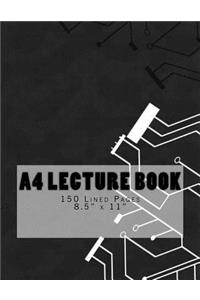 A4 Lecture Book 150 Lined Pages 8.5