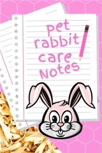 Pet Rabbit Care Notes