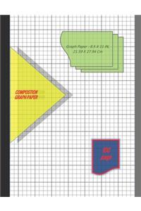Graph Paper Notebook 8.5 x 11 IN, 21.59 x 27.94 cm