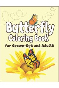 Butterfly Coloring Book for Grown-Ups and Adults