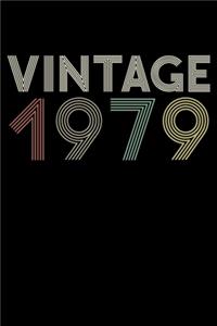 Vintage 1979 Notebook Birthday Gift