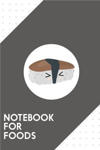 Notebook for Foods