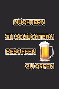 Nüchtern zu schüchtern besoffen zu offen