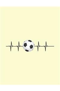 Soccer Heartbeat Notebook