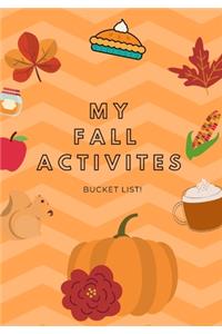 My Fall Activities Bucket List!