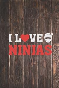I Heart Love Ninjas - Martial Arts Lover Journal