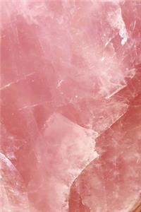 Rose Quartz Crystal Journal 6 x 9 Lined Pages