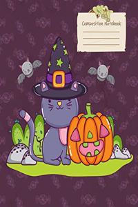 Halloween Kitty College Ruled Journal