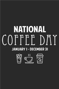 National Coffee Day january 1 - december 31