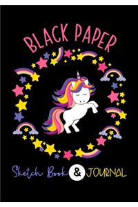 BLACK PAPER Sketch Book & Journal