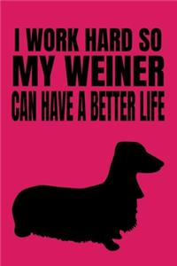 I Work Hard So My Weiner Can Have A Better Life