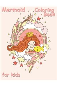 Mermaid Coloring Book for Kids