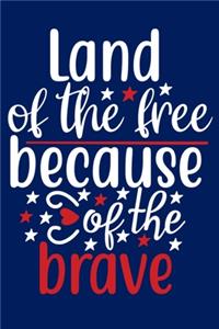 Land Of The Free Because Of The Brave