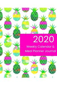 2020 Weekly Calendar & Meal Planner Journal