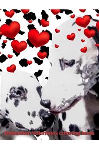 Dalmatians Valentine's mega blank page coloring book