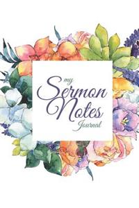 My Sermon Notes Journal