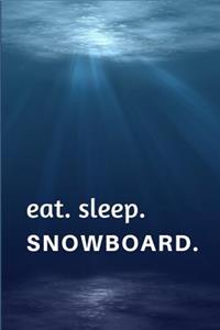 Eat. Sleep. Snowboard.