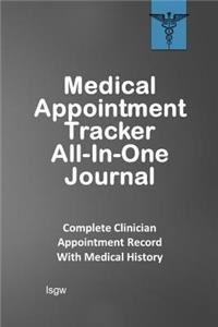 Medical Appointment Tracker All-In-One Journal