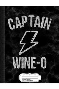 Captain Wine-O Composition Notebook