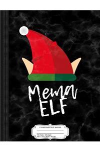Mema Elf Christmas Composition Notebook