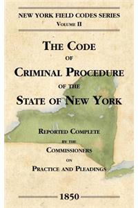 Code of Criminal Procedure of the State of New York