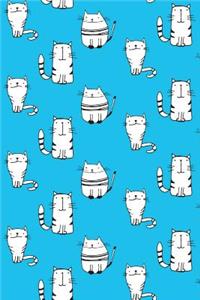 Bullet Journal Notebook for Cat Lovers Sketchy Cats Pattern 2