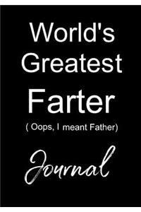 World's Greatest Farter - Oops I Meant Father Journal