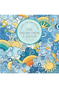 Libro da colorare con disegni carini e giocosi