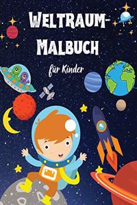 Weltraum-Malbuch für Kinder