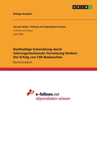 Nachhaltige Entwicklung durch interorganisationale Vernetzung fördern. Der Erfolg von CSR-Netzwerken