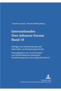 Internationales Uwe-Johnson-Forum- Band 10 (2006)