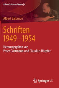 Schriften 1949 - 1954