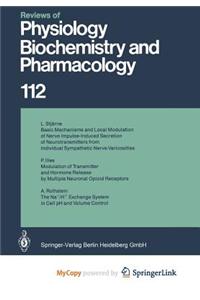 Reviews of Physiology, Biochemistry and Pharmacology