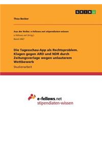Die Tagesschau-App als Rechtsproblem. Klagen gegen ARD und NDR durch Zeitungsverlage wegen unlauterem Wettbewerb