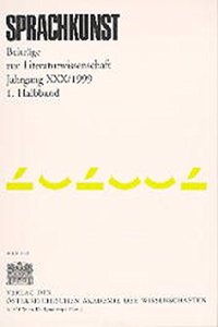Sprachkunst. Beitrage Zur Literaturwissenschaft / Jahrgang XXX/1999