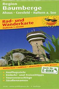 Baumberge region, cycling and hiking map 1:50,000