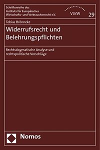 Widerrufsrecht Und Belehrungspflichten