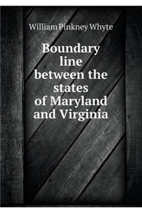 Boundary Line Between the States of Maryland and Virginia