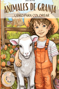 Animales de Granja Libro para colorear