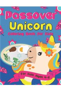 Passover Unicorn Coloring Book for Kids