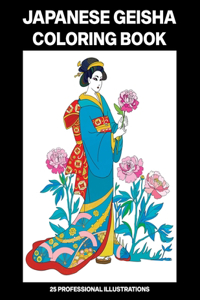 Japanese Geisha Coloring Book