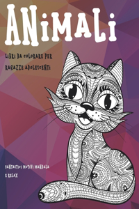 Libri da colorare per ragazze adolescenti - Fantastici motivi Mandala e relax - Animali