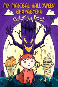 my magical halloween characters coloring book