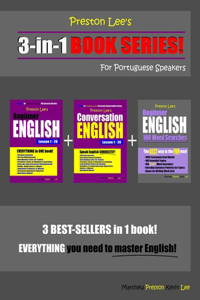 Preston Lee's 3-in-1 Book Series! Beginner English, Conversation English Lesson 1 - 20 & Beginner English 100 Word Searches For Portuguese Speakers