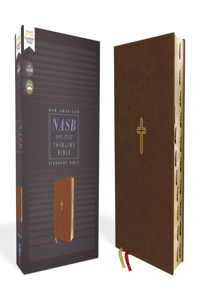 Nasb, Thinline Bible, Leathersoft, Brown, Red Letter Edition, 1995 Text, Thumb Indexed, Comfort Print