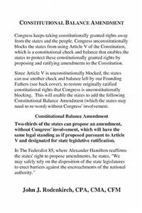 Constitutional Balance Amendment