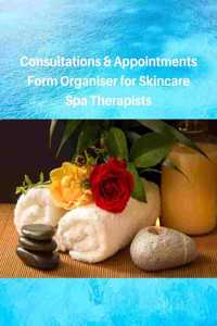 Consultations & Appointments Form Organiser for Skincare Spa Therapists