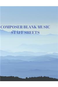 Composer Blank Music Staff Sheets