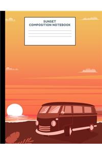 Sunset Composition Notebook